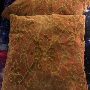 Large Vintage Corduroy Throw Pillows